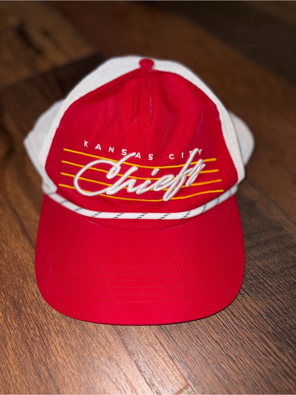 Kansas City Chiefs Red & White Trucker Hat